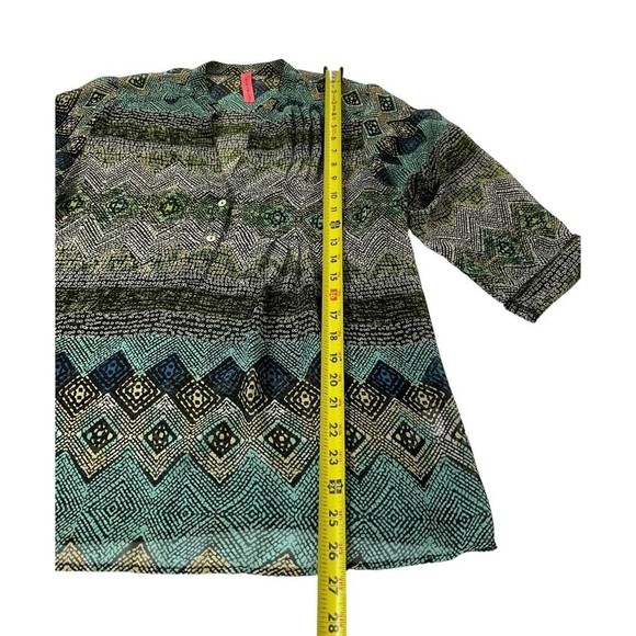 Eight Sixty Women Size Small 3/4 Sleeve Sheer Shirt Top Blouse Summer 16-266 - Picture 6 of 7